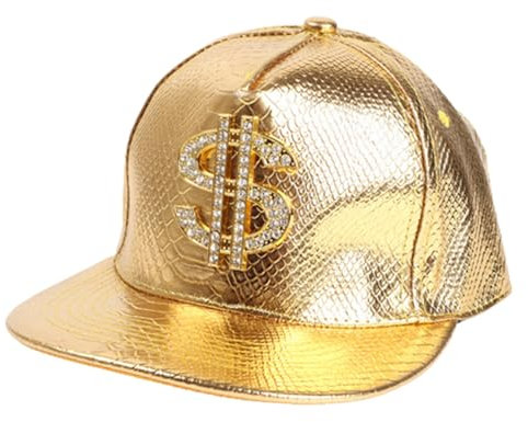 LUOFENG Baseballkappen mit Dollar-Abzeichen, Krokodilmuster, verstellbare Mütze, Y2k, Hiphop, Radfahren, Klettern, Reisen, Mütze für Jungen und Mädchen, Unisex