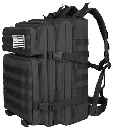 Ogguno Takyische Rucksäcke zum Wandern, Militär-Rucksäcke, 45 l, Schwarz, 45L, Taktischer Rucksack