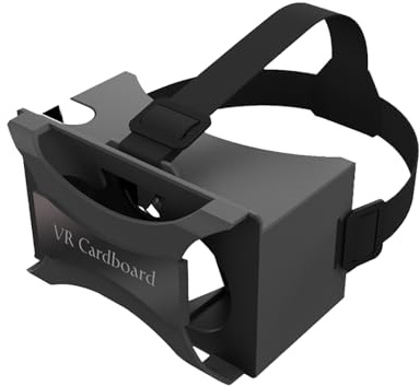 Google Cardboard VR, casques de réalité virtuelle, lunettes de réalité virtuelle et sangle de tête confortable pour tous les smartphones à écran complet de 4 à 6,8 pouces