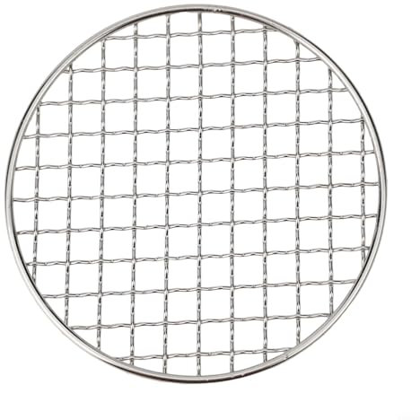 Round BBQ Grill Mesh,Stainless Steel Mesh Barbecue Net Multi-purpose Barbecue Racks Tray Cross Wire Round Steaming Cooling Rack(330MM)