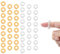 BREANIFULL 50 Stück Finger Massage Ring Handgelenk Akkupressurringe Stress Ring Massage Ring für Stress Reduzierstück Für Nachhaltig Mehr Entspannung (25 Gold + 25 Silber)