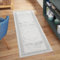 carpet city Teppich Läufer Flur - Grau - 80x300 cm - Klassisch Modern - Ornamente, Bordüre - Teppiche Kurzflor Schlafzimmer, Wohnzimmer