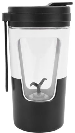 Wifehelper Selbstrührender Kaffeebecher, 430 Ml, Elektrischer Rührbecher, 7000 U/min, Wiederaufladbarer USB-Kaffeebecher mit Silikongriff für Protein-Shakes, Kaffee