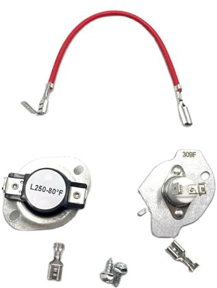 Kit de termostato de secadora 279816 compatible con piezas de secadora Whirlpool