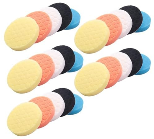 Begchy 25-Teiliges Polierpad-Set 5 (125 Mm) Fürs Auto