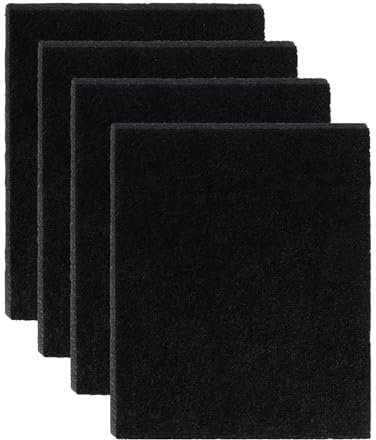 Tower TS4037 Keep Your Home Smelling Fresh with This Set of Replacement Carbon Filters – Ideal for Ozone Bins, Black