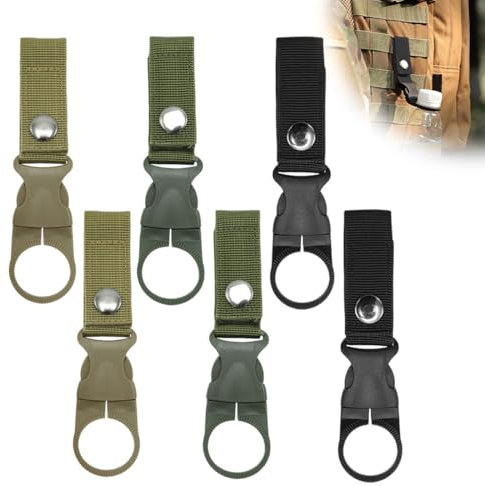 UYVPAER 6 Pièces Boucle De Bouteille D'Eau Sangle Suspendue Crochet Ceinture Clip Porte-Bouteille D'Eau Pour Camping Randonnée