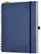 POPRUN Kalender 2025 2026 Horizontale Wochenplaner (Aug.2025-Dez.2026) – Ringbuch mit Softcover, ca. A4 (21.8x26,4 cm),17-Monate-Terminplaner 1 Woche 2 Seite, Marineblau