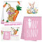 GAROMIA Geschirrtucher 2 Stück Hasen Hasenohr Geschirrtücher 40 x 60 cm Spring Dekoration Osterhase Küche Geschirrtücher Küchenhandtücher