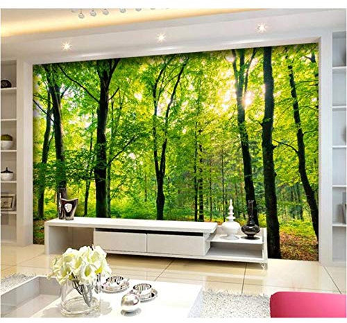 XLMING Embossed Velvet Tree Landscape 3D Wallpaper Living Room Sofa Bedroom Dining Room Home Decoration Wall-150cm×105cm