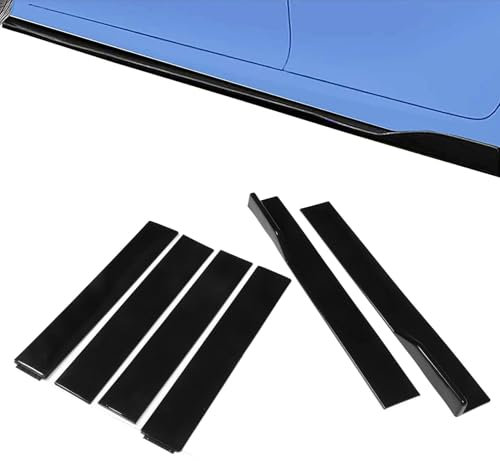 LXBSXY Maßgeschneidert Seitenschweller für VW Passat 2003-2023,Untere Seitenschweller, Auto-Seitenschweller,6 Stück Seitenschweller ABS Zubehör