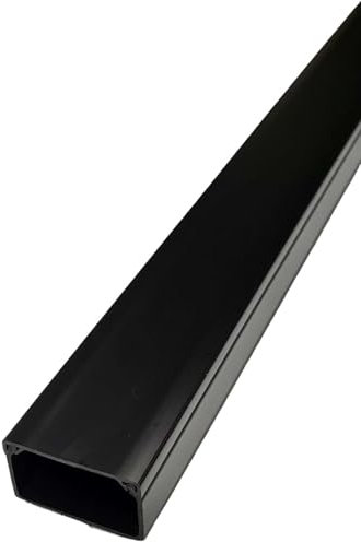 10m Kabelkanal zum Schrauben 60x40mm schwarz