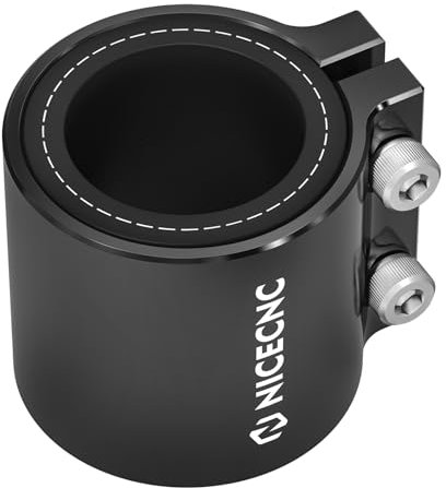 NICECNC Bande de Serrage pour Manchon d'échappement Compatible with Blaster 200 1988-2006, Banshee 350 1987-2006 Noir