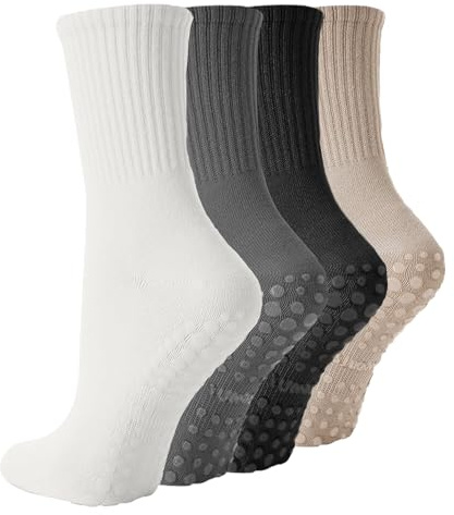 flintronic Stoppersocken Damen, Yoga Socken Rutschfeste für Damen, Antirutschsocken für Ballett, Socken mit Noppen für Pilates, Yoga, Fitness, 34-40