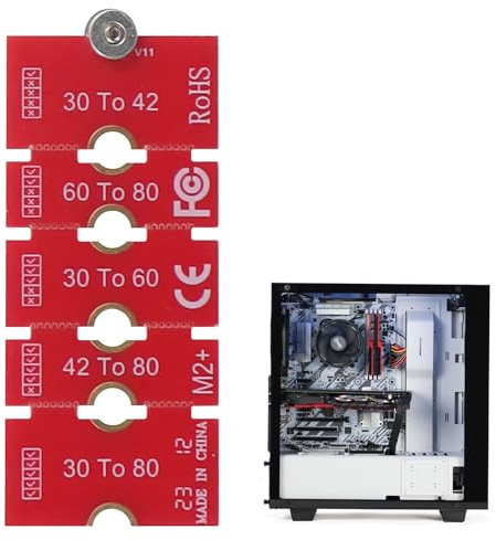 M2 M.2 Ngff/Nvme Length Extend adapter,2230 to 2242 Adapter,M2 SSD Adapter Extension Bracket Card Plate for Pc Computer Case