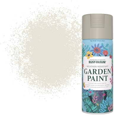 Rust-Oleum Beige Mould Resistant Garden Paint Spray Aerosol in Matt Finish - Portland Stone 400ml