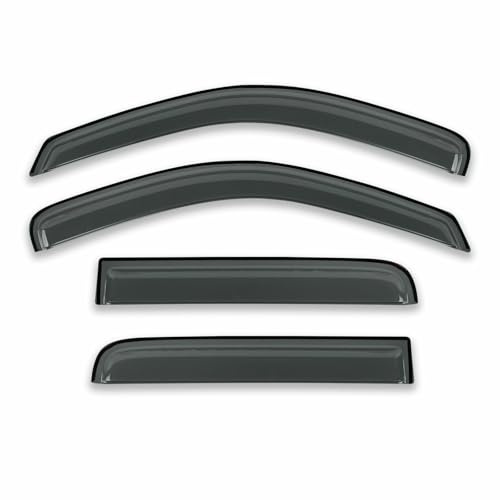 Auto-Windschutz Für Nissan für Navara 2015-2022 für Frontier NP300 D23 Double Cab Fensterabweiser Windabweiser 4 Stück Schwarz