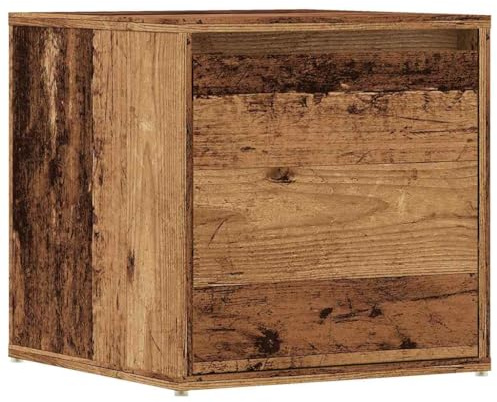 vidaXL Box Drawer Old Wood 40.5x40x40 cm Engineered Wood
