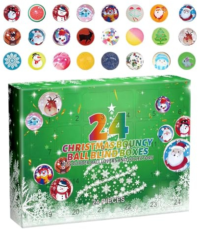 Adventskalender Countdown | 24 Tage Taschenformat – Kalender Spielzeug Anti-Stress zum Drücken zum Zählen | für Erwachsene, Jugendliche, Studenten