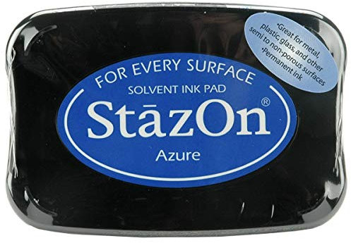 Tsukineko StazOn Solvent Ink Pad-Azure