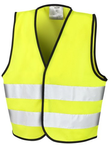 Result Core Kids Unisex Hi-Vis Safety Vest (7-9) (Fluorescent Yellow)