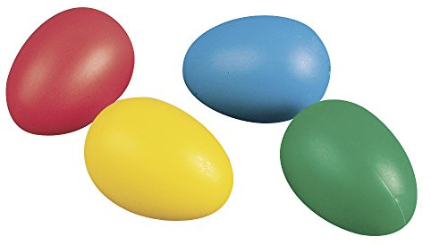 Rayher 3906049 Plastik-Eier, 6 cm, 4 Farben sort., Btl. 10 Stück