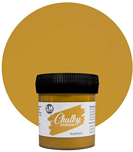 LM-Kreativ Chalky Kreidefarbe 100ml (Kaschmir) - - Finish Kreide-Farbe für einen Vintage/Shabby-Chic-Look. Die Kreidefarben/Kalkfarbe sind auch als Holzfarbe verwendbar & trocken matt auf