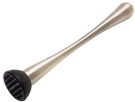 Beaumont Muddler Antique Brass Plated 230mm - Cocktail Essentia Tool, Crushes Garnishes for Flavour Release, Easy to Clean for Bars, Restaurants | Crushes garnishes efficiently to release maximum flavour. Easy-to-clean design is optimized for busy commercial bars.