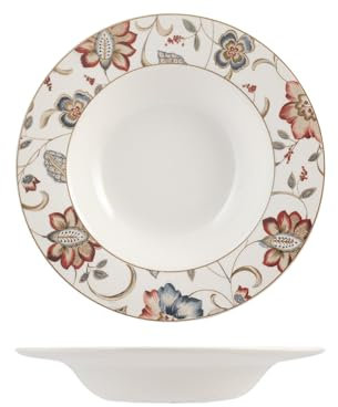 Churchill Jacobean Set Teller Tavola Mittel, Earthware, weiß, 6 Einheiten