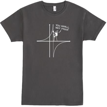Pampling Maglietta Manica Corta in 100% Cotone, Abbigliamento Unisex per Uomo e Donna in 5 Taglie, T-Shirt Grigia, Modello You Shall Not Pass (M)