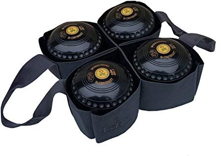 Acclaim Metz Nylon Four Bowl Level Lawn Flat Green Short Mat Indoor Outdoor Bowls Carrier (Dark Grey)