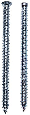 Belko Fensterrahmenschrauben Senkkopf 7,5x252 mm - 100 Stk, verzinkt, TX30, inkl. Bit, dübellose Verschraubung, Rahmenschraube, Mauerschraube - ideal für Fenster und Türen