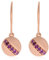 XEN Ohrhänger mit 12 Amethyste ca. 0,26 ct. rosèvergoldet