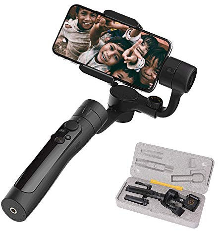 MYYINGELE Smartphone Gimbal Stabilizer, 3-Axis Handheld Gimbal Stabilizer with POV Mode, Kaleidoscope Mode, Dolly Zoom Motion Time-Lapse 17h Working Time