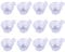 100pcs 40ml Silicone Measuring Cups Plastic DIY Resin Mixing Tools for Making Craft Disposable Clear Pigment Coloring Toning Crystal Epoxy Dispensing Cup
