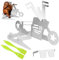 Zhiwei Support de Rôtissoire de Poulet, Stand de Canette de Bière de Moto pour Grill, Support Poulet Barbecue, Support de Poulet Portable, Support de Cuisson Poulet pour Barbecue (Pentacle)