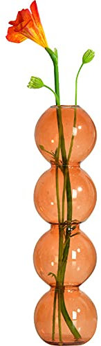WAYUTO KlarglasVase, HydrokulturPflanzenvasen, Behälter, niedlich, blumig, trockene Blumen, Knospen, Vase, modern, minimalistisch, Heimdekoration, Ornament für Wohnzimmer, Hochzeit, Tafelaufsätze,