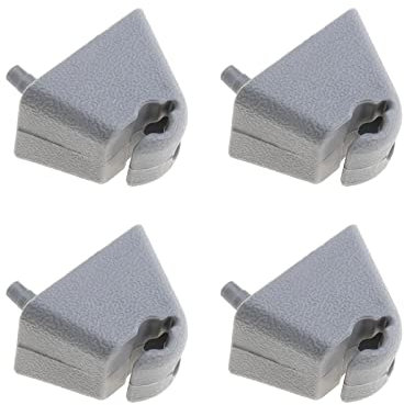 eMagTech 4 pz parasole gancio clip 1438336 visiera parasole clip gancio staffa auto interno visiera rivetto grigio compatibile con Carlton Astra F Vivaro A Corsa B Cavalier MK 3