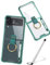 BAILI Custodia per Samsung Z Flip 3 Cover, Porta Penna, Cover Pieghevole per Z Flip3 5G