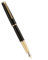 Jinhao 95 Metal Fountain Pen Fine Nib, Vivid Black with Golden Clip Writing Pen