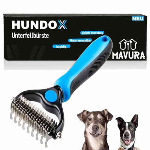HUNDOX Unterfellbürste Unterwollbürste Entfilzung Fellpflege Hunde