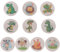 TOPBATHY 10 Blätter Urinal Aufkleber Toilettenziel Farbwechselndes Pipi-ziel Farbwechselndes -ziel Toilettentrainingsaufkleber Pinkel-trainingsaufkleber Töpfchen Sitz Pvc Kind