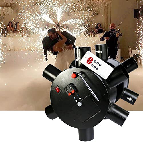 CORLYSE Pyrotechnisches Feuerwerk Kalte Pyro-Wunderkerzen-Brunnen-Maschine, kabellose Fernbedienung, Hochzeitswunderkerze, pyrotechnisches System