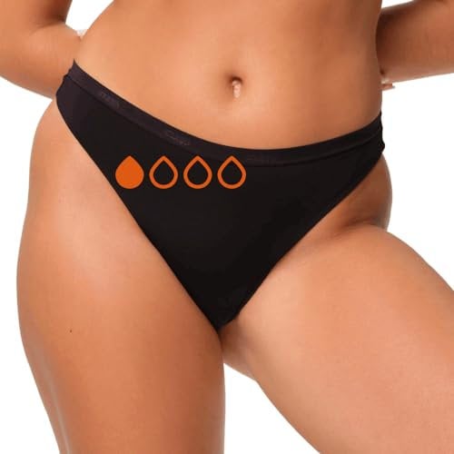 snuggs® Brazilian | Periodenunterwäsche für leichte Blutung | Dünne und saugstarke Menstruationsunterwäsche | Made in EU | Recyceltes Nylon | Nachhaltige Alternative zu Tampons und Binden | XS