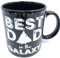Silver Buffalo Tasse à café en céramique Dark Vador Best Dad in the Galaxy 591 ml – Tasse Disney Star Wars noire et blanche