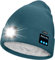 ATNKE Unisex LED Lighted Bluetooth Beanie Hat,USB Rechargeable 4 LED Running Headlamp Ultra Bright Music Speaker Cap with Head Torch Winter Warm Lined Fleece Gifts for Men and Women/Olive Green