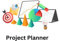 Project Planner Notebook(6x9 inches, 150 pages): Notebook to Plan and Manage Projects: Target, Graph, and Screen for Project Update