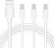 3Pack for iPhone Charger Cable 1M MFi Certified Lead, A to USB Cable Fast Charging for Apple iPhone 14/13/12/11/11ProMax/X/XS/XR/XS Max/8/7/6/5, for iPad (1M White)