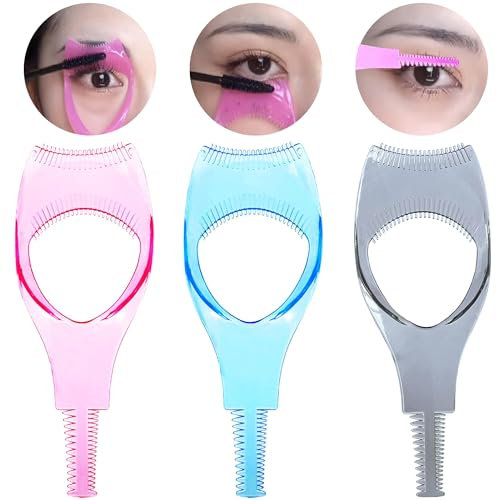 Mascara Shield Guard YASNAI 3PCS Lash Guard Eyelash Applicator Mascara Guard 3 in 1 Upper Lower Mascara Applicator Tool Lash Buddy