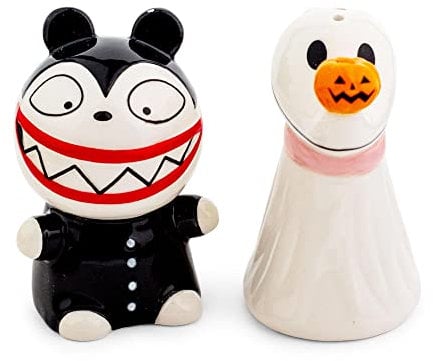 Disney The Nightmare Before Christmas Zero and Teddy Salt and Pepper Shaker Set (NB1671K2)
